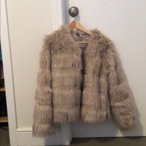Faux fur jacket